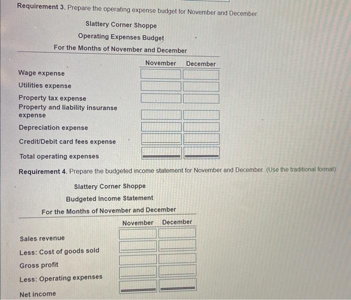 store with the following information: 1 (Click the icon to view the
