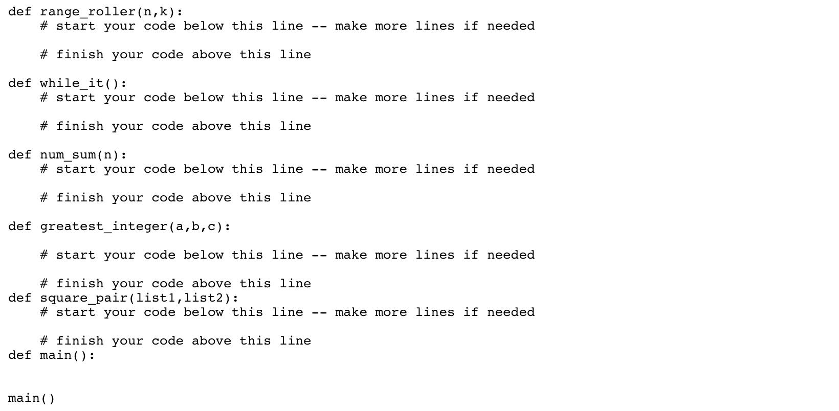 if and only if K=0 - Return a list of numbers from