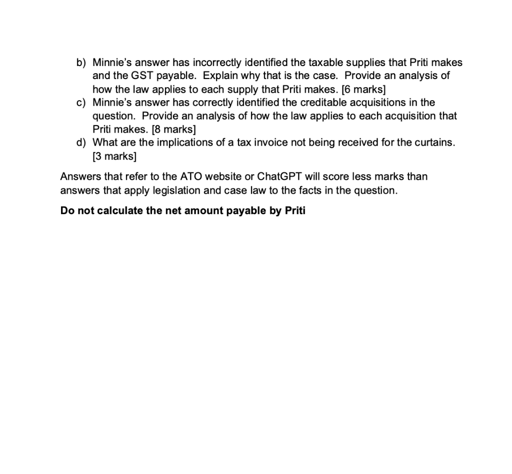 employs a student to help her in the shop. The business is