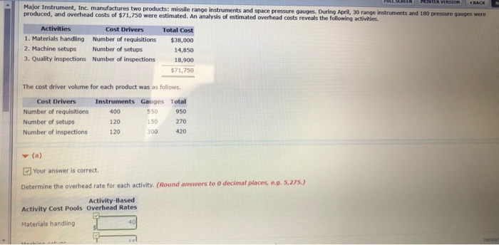  BACK produced, ano products: missile range instruments and space pressure gauges.