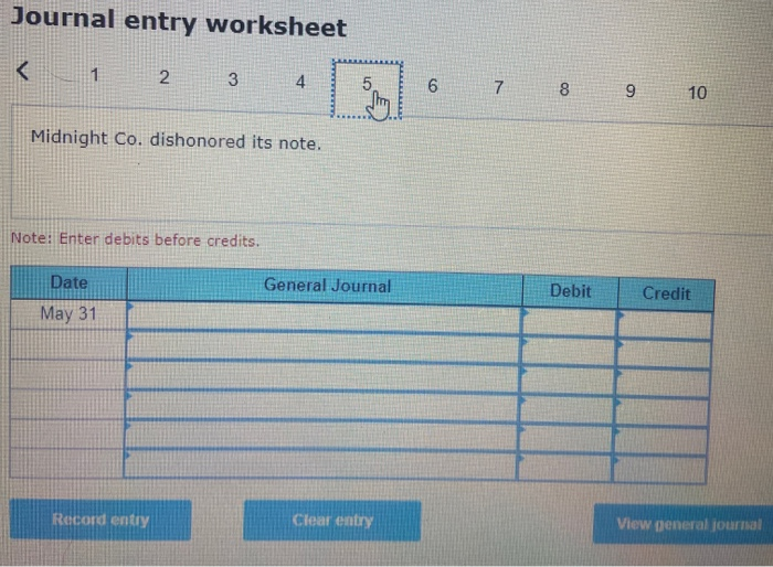 time extension on her past-due account receivable. Apr. 16 Privet dishonored her