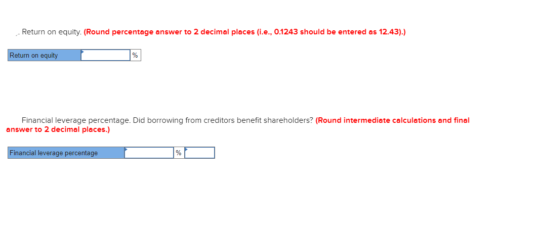 paid. Required: 1. Present component percentages for Year 2 only. (Input all