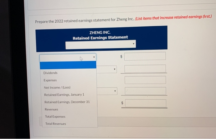 revenue 400,000 Total expenses 175,000 Dividends 65,000 Calculate the net income. Net