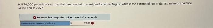 per unit is $70. Budgeted unit sales for June, July, August, and