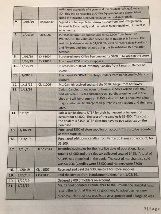 A through H If there is a number thHat is ue account