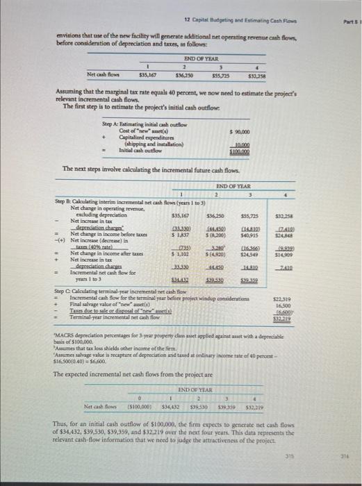 MACORS method - - Example of Asset Replacement \$1 1.0000 an finlime: