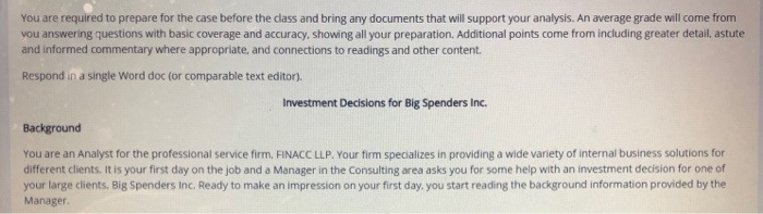 identifying the role you are playing. assessing the financial reporting landscape considering
