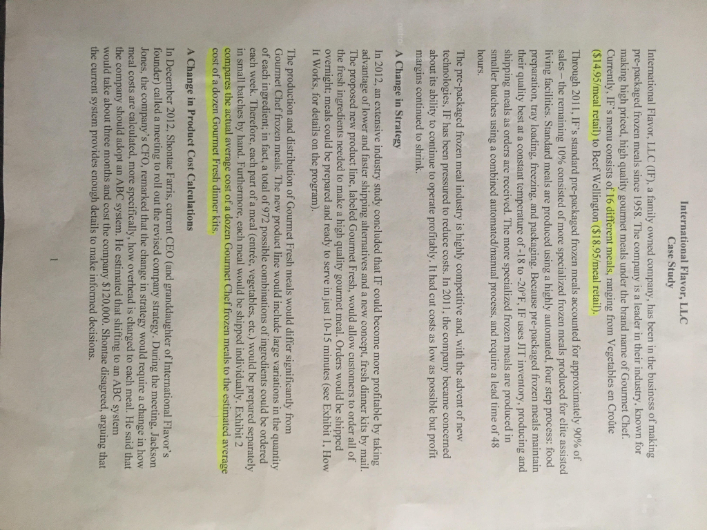 Fresh Meal Kit Process How It Works On Monday of each week,