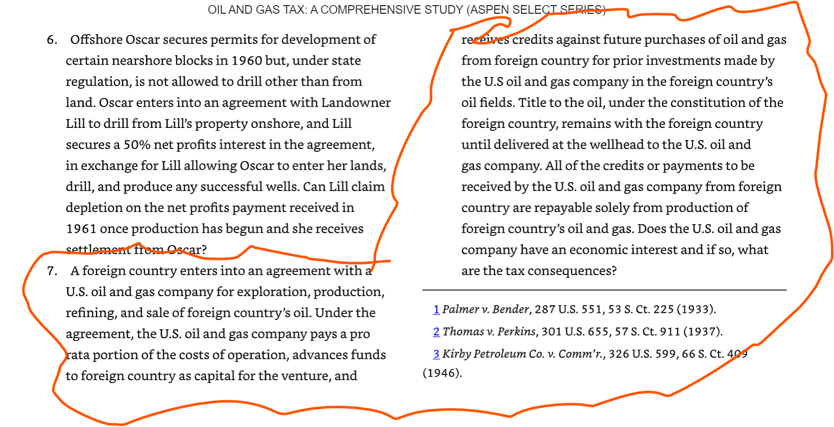 answer Q 7 6. Offshore Oscar secures permits for development of certain