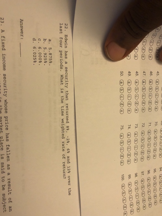  50. ????? 75. @ D??? 100. ?D?? 22. Edwin last has