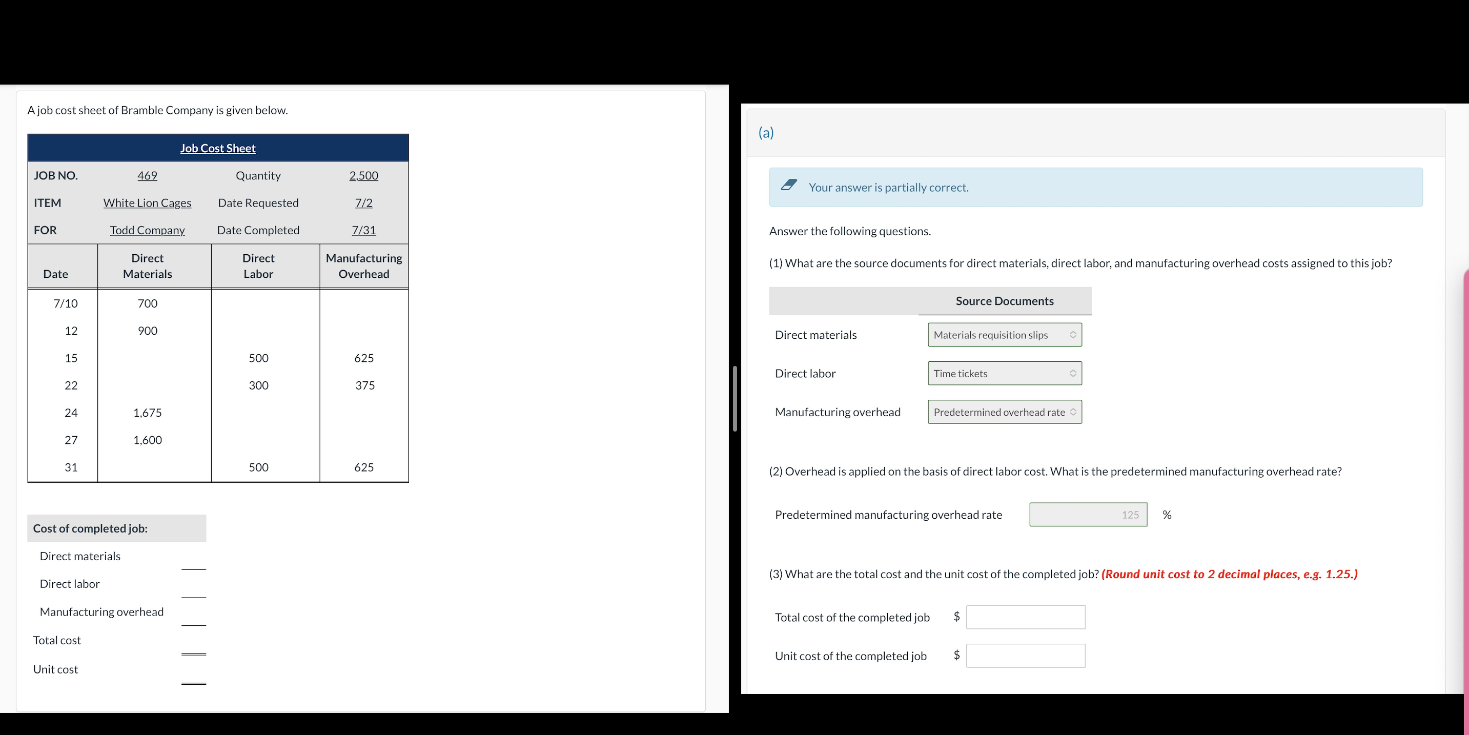  Hi please help me with this entire problem, part b is