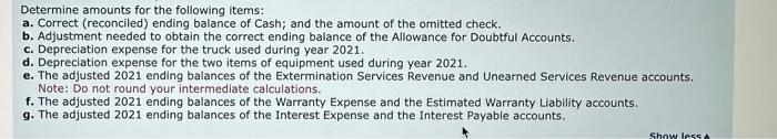 31,2021 , includes the following facts. Reported on the bank statement is