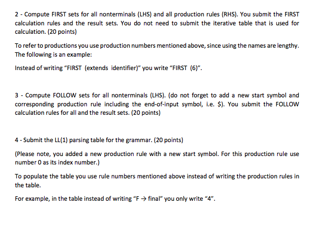 analyze the Java style class declarations same as the following examples, class