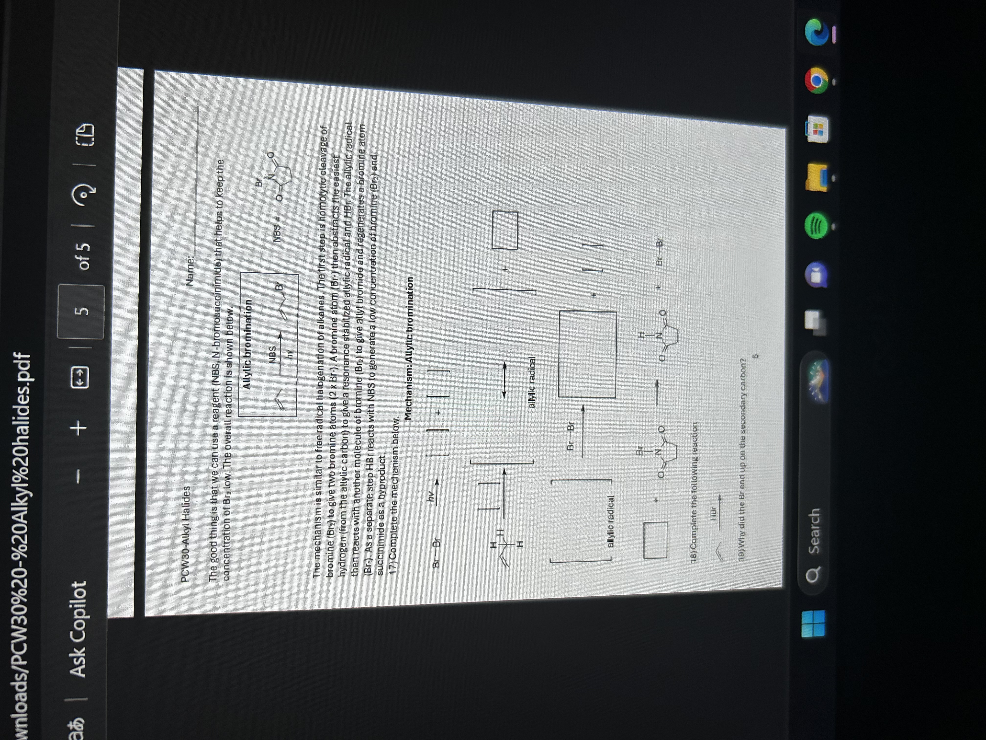  Please complete #17 and #18 