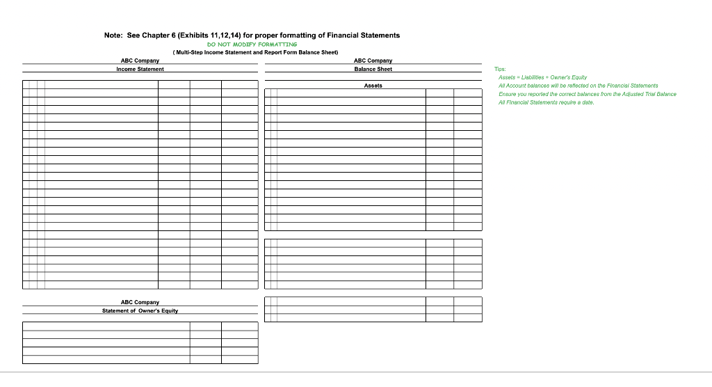complete the PR section for this assignment. Use the Account Names shown