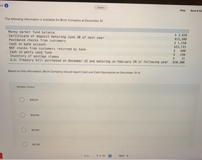  iz Saved Help Save & EX The following information is available