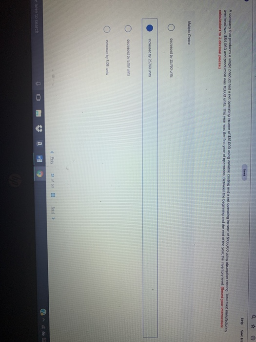  Sevmd Help Save &E A company that produces a single product