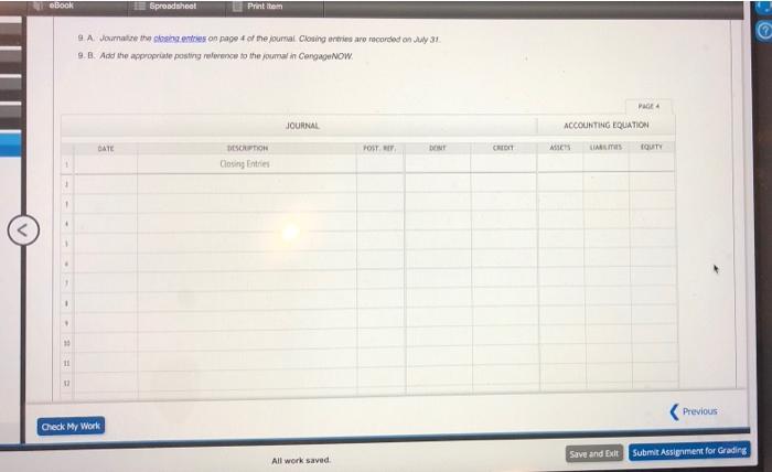 Part 2 co Instruction Chart of Accounts Labels and Amount Descriptions Journal