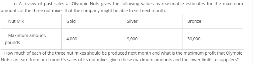 of ready-to-serve party foods. Among their products are three types of nut