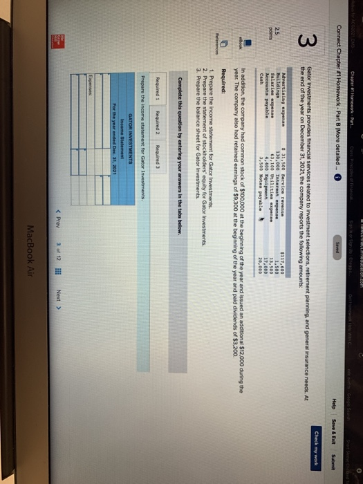  please explain all Connect Chapter 11 Homework - Part 8 (More