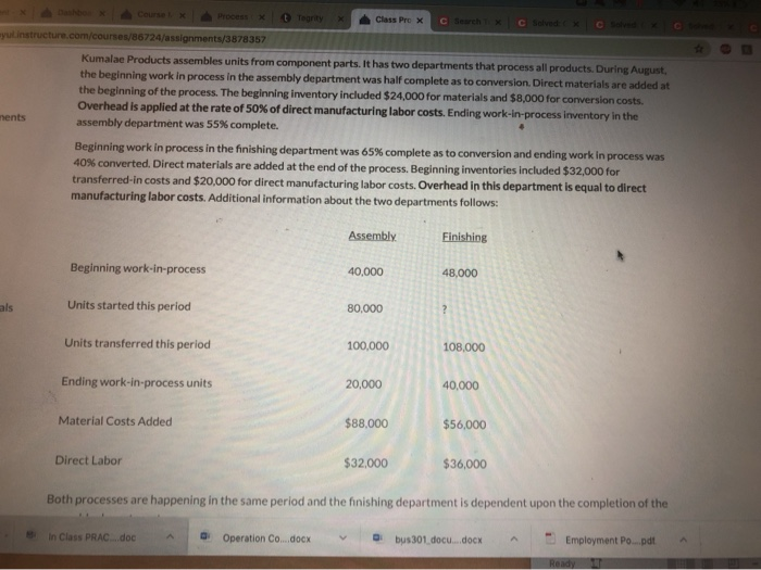  Process & Tognity Class Pro X Cseh * CA ayu instructure.com/courses/86724/assignments/3878357