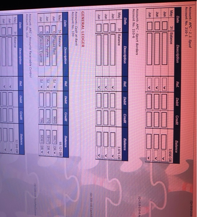 transactions. On this page of the practice set, you are asked to