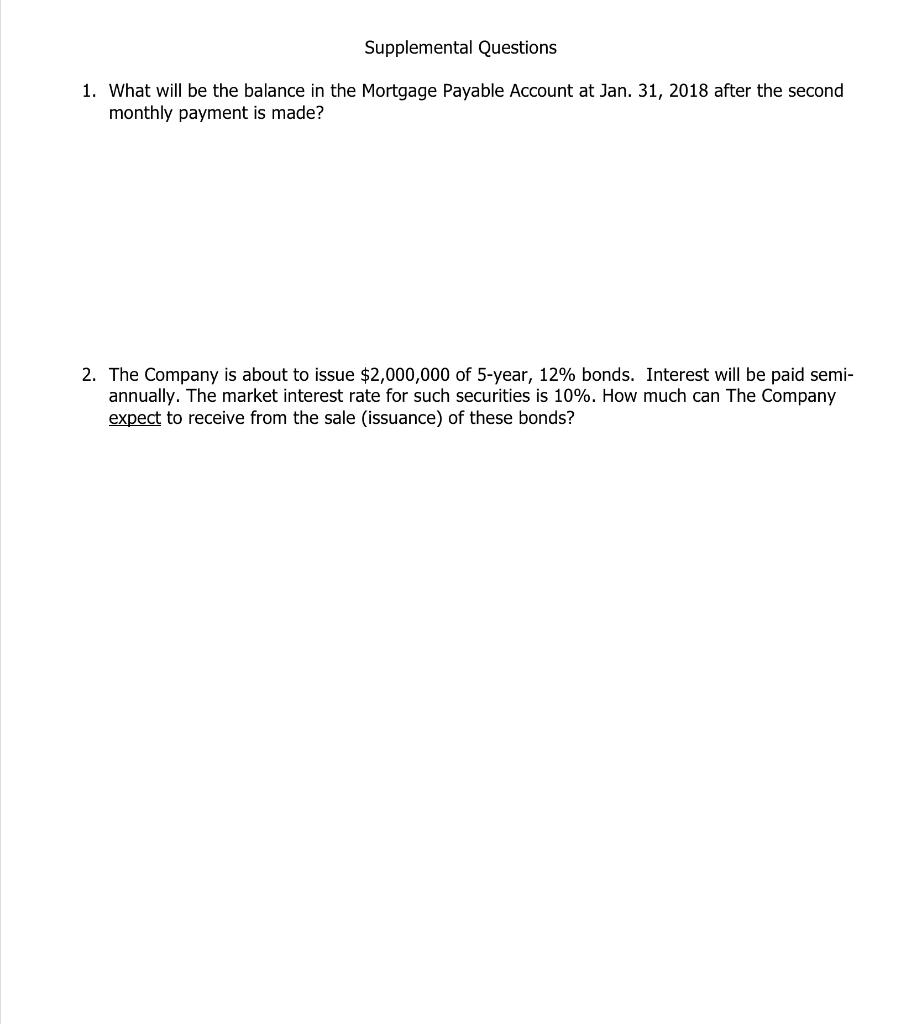 Payable Dividends Payable Interest Payable Unearned Revenue ST Note Payable LT Mortgage