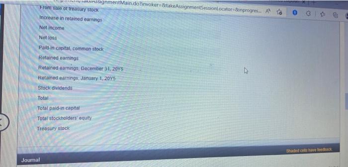 Retained Earings Treasury Stock (25,000 shares, at a cost of 518 per