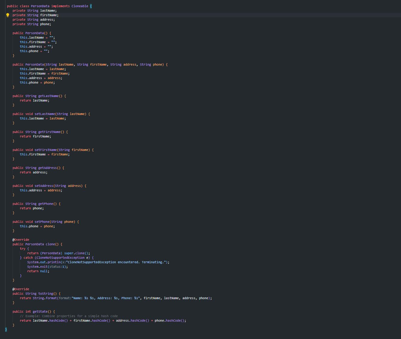  pThis code needs to be modified so it can pass the
