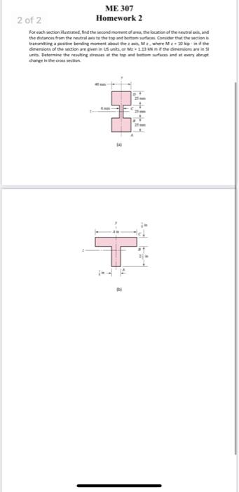 2 Homework 2 for each section ilustrated in the second of location