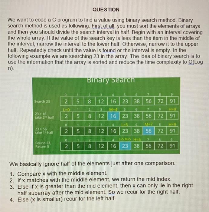  We want to code a C program to find a value