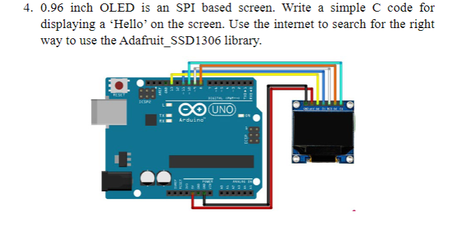  0.96 inch OLED is an SPI based screen. Write a simple