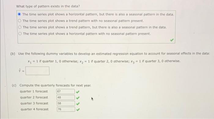 data? The time series plot shows a horizontal pattern, but there is