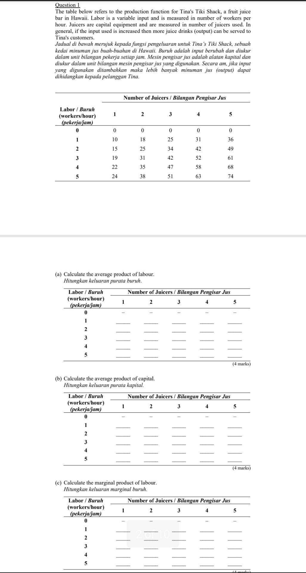 please show the formula calculation for each question,i dont need a