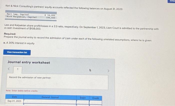  Journal entry worksheet Note: Enter debits before credits. c. A 50%