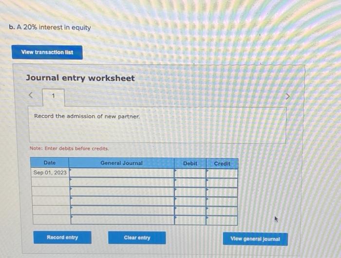 credits. c. A 50% interest in equity Keri \& Nick Consulting's partners'