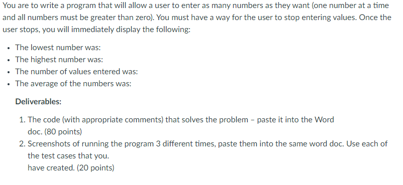 c programming You are to write a program that will allow a