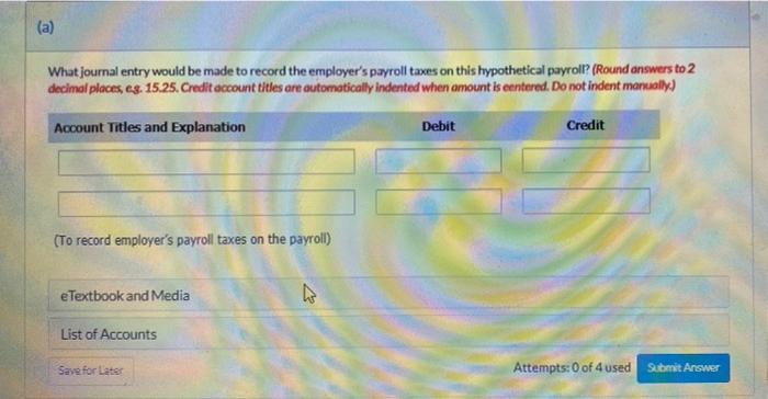 She has created some hypothetical payroll data which are presented below. Employee