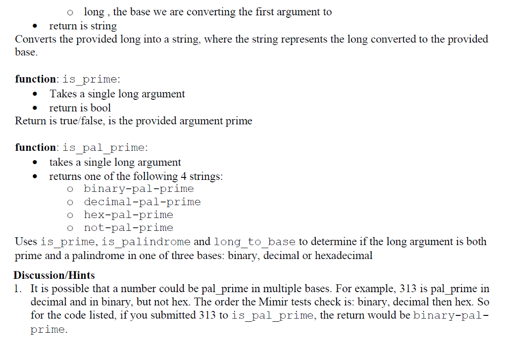 to work with programs that can identify "alindromic prime" numbers in various