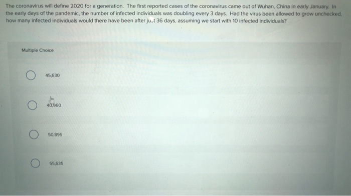  The coronavirus will define 2020 for a generation. The first reported