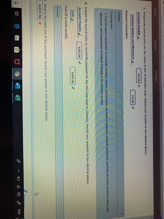 item Exercise 6-60 (Algorithmic) Recording Purchases (Appendix 6A) Diveston, Inc., purchased 1,000