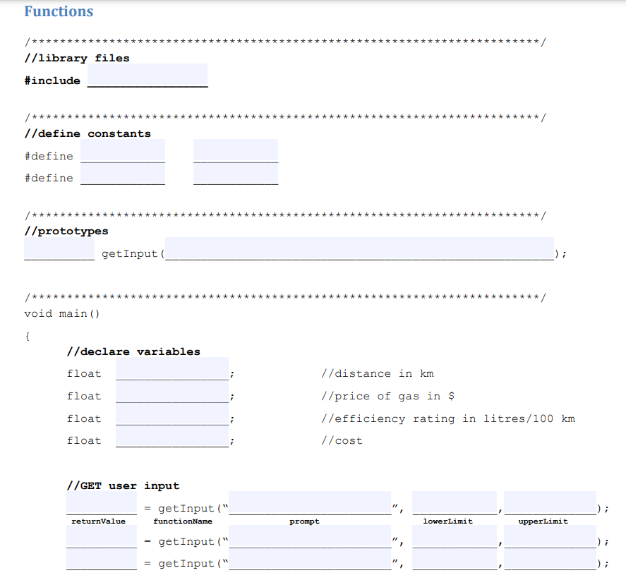 Fill in all the blanks correctly in C++ code. use library. Make