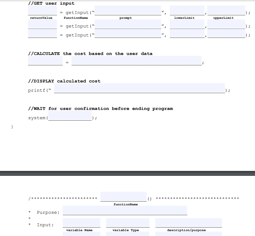 sure it runs correctly and properly. Functions //library files \#include //define constants