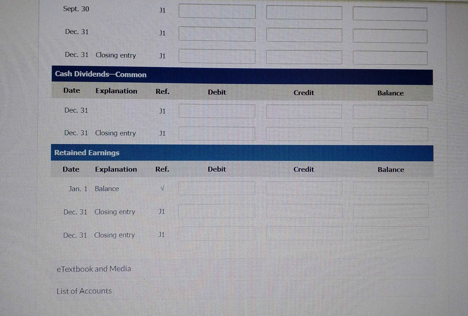 had the following transactions and events related to its shareholders' equity. Jan.