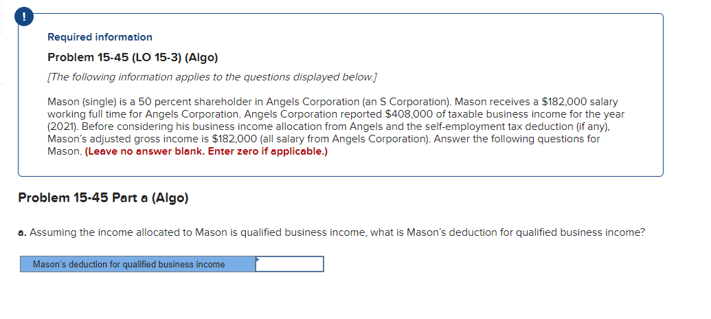 PLEASE ANSWER PARTS a b c AND D Required information Problem 15-45