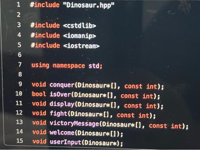 - You must separate the class into two files (specification and implementation)