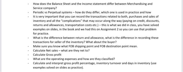  How does the Balance Sheet and the Income statement differ between