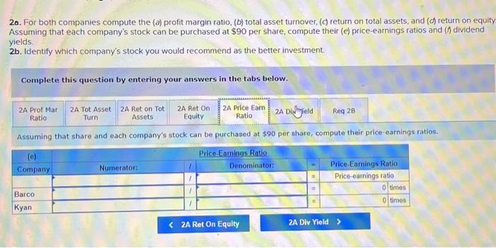 and idt return an eniity Assuming that each company's stock can be