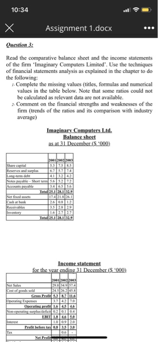 (Due date: 09-02-2020) Student name: Student ID: Question : A project has