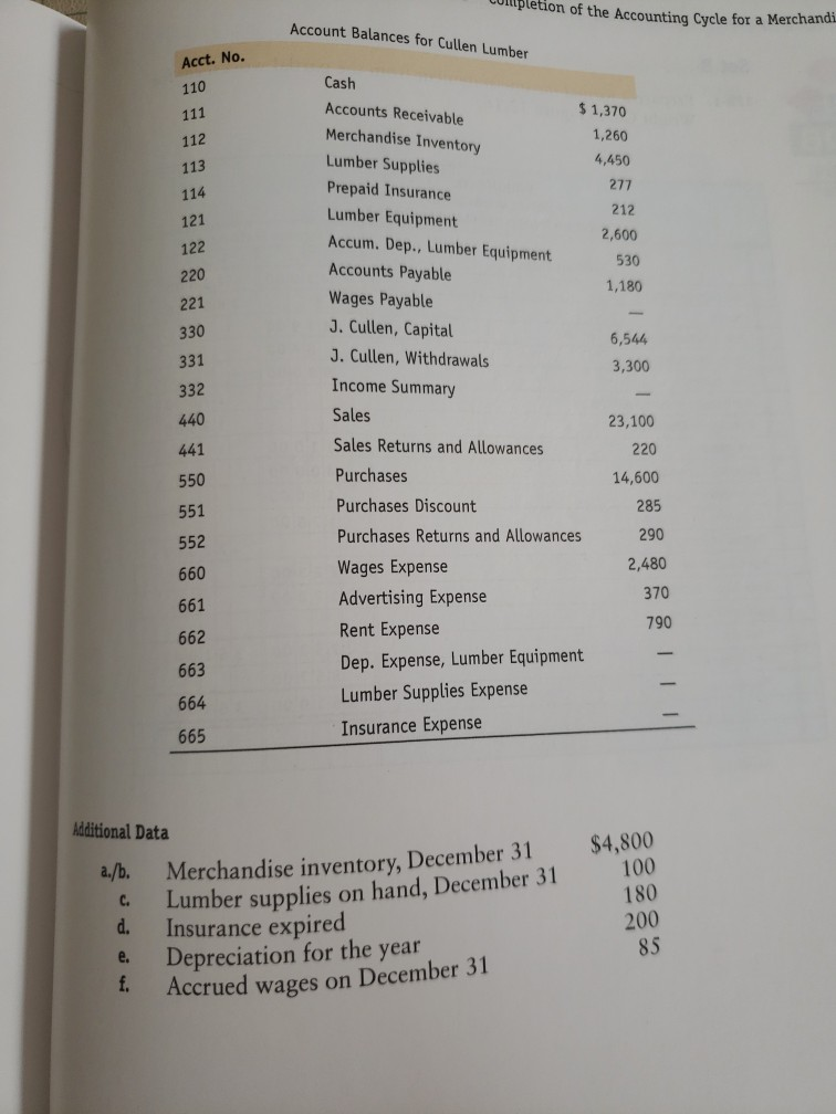 following for 2. Prepare the income statement, statement of owner's equity, and